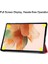 Tam Koruma Kararlı Üç Katlı Stand Standı Deri Samsung Galaxy Tab S7 Fe SM T730 SM T736 Tablet Kılıfı (Yurt Dışından) 5