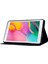 Samsung Galaxy Tab A 8.0 (2019) SM T290 (Wi Fi) Desen Baskı Pu Deri Manyetik Toka Standı Kartlı Pocket Cat Tablet Kılıfı (Yurt Dışından) 3