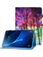 Samsung Galaxy Tab A 10.1 (T580 T585) Pu Deri Dikiş Manyetik Kapatma Kart Yuvaları Standı Tablet Kılıfı (Yurt Dışından) 1