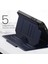 Samsung Galaxy Tab A9 (SM X110 X115) 5 Seviye Ayarlanabilir Standlı Kart Tutuculu Kalem Yuvalı Lacivert Tablet Kılıfı (Yurt Dışından) 3