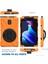 Samsung Galaxy Tab Active 3 T570 T575 T575N T577 ORANGE Pc Silikon Kalem Yuvası El BANDI 360°DÖNEBILEN Tablet Kılıfı (Yurt Dışından) 3
