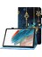 Samsung Galaxy Tab A8 10.5 (2021 2022) Baskı Pu Deri Çift Taraflı Manyetik Standı Dikiş Kart Yuvaları Kalem Tutucu Tablet Kılıfı (Yurt Dışından) 1