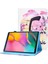 Samsung Galaxy Tab A 10.1 (2019 T510 T515) Dikişli Manyetik Kapatma Pu Deri Kart Yuvaları Standı Tablet Kılıfı (Yurt Dışından) 1