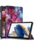 Samsung Galaxy Tab A9 X115 Üç Katlı Standı Deri Desen Baskı Galaxy Tablet Kılıfı (Yurt Dışından) 1
