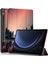Samsung Galaxy Tab S9 Fe SM X510 SM X516 Üç Katlı Stand Desen Baskı Gece Vakti Tablet Kılıfı (Yurt Dışından) 1