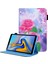 Desen Baskı Kart Tutucu Samsung Galaxy Tab A8 10.5 (2021) SM X200 X205 A8 10.5 (2022) ROSE Tablet Kılıfı (Yurt Dışından) 1