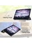 Üç Katlı Stand Pu Deri Akıllı Samsung Galaxy Tab A 10.5 T595 T590 SIYAH Tablet Kılıfı (Yurt Dışından) 3