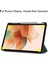 Üç Katlı Stand Pu Deri Tpu Iç Akıllı Kalem Yuvası Samsung Galaxy Tab S7 Fe SM T730 SM T736 SIYAH Tablet Kılıfı (Yurt Dışından) 4