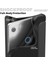 Samsung Galaxy Tab A9 Üç Katlı Stand Karbon Fiber Doku Tpu Deri Lacivert Tablet Kılıfı (Yurt Dışından) 4