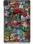 Samsung Galaxy Tab S6 Lite (2020) P610 P615 (2022 2024) CARTOON Graffiti Desenli Üç Katlı Standlı Deri Akıllı Koruyucu Tablet Kılıfı (Yurt Dışından) 3