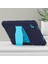 Samsung Galaxy Tab A8 10.5 (2021 2022) X200 205 Kickstand Pc Silikon Hibrit Çizilmez Lacivert Tablet Kılıfı (Yurt Dışından) 5