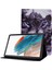 Samsung Galaxy Tab A8 10.5 (2021 2022) Çift Taraflı Manyetik Baskı Pu Deri Kart Yuvaları Dikiş Standı Kurt Tablet Kılıfı (Yurt Dışından) 1