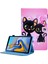 Desen Baskı Deri Samsung Galaxy Tab A7 Lite 8.7 (2021) T220 T225 Cats Kart Tutucu Standı Tablet Kılıfı (Yurt Dışından) 1