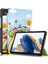 Samsung Galaxy Tab A9 X115 Üç Katlı Standı Deri Desen Baskı At Tablet Kılıfı (Yurt Dışından) 1