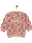Basic Az Şardonlu Çiçek Desenli Sweatshirt Kız Bebek 3