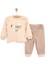 Bisiklet Yaka Ayı Desenli Pijama Takımı Erkek Bebek 1
