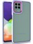 noktaks - Samsung Galaxy A22 4G - Kılıf Arkası Şeffaf Kamera Çevresi Parlak Zıt Renkli Flora Kapak - Lila - T22337 1