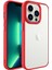 - Apple iPhone 14 Pro - Kılıf Renkli Koruyucu Sert Krom Kapak - Kırmızı - T24176 1