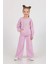 Pullu Kelebek Desenli Sweatshirt Ve Bol Paça Kız Çocuk Eşofman Takımı - Lila 1