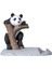 Panda Panda Figürü Üstü Karikatür Dekorasyon Üstü Tabanlı Heykel (Yurt Dışından) 1