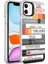 Ekılıf - Apple iPhone 12 - Kılıf Desenli Silver Sert Kapak - Mottolar 2
