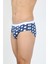 Erkek Pamuk 3lü Desenli Likralı Slip 40121 4