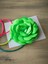 Kolye/choker Kolye/bağcıklı Saten Gül Kolye (Neon Yeşil) 3
