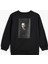 Sweatshirt Slogan Baskılı Bisiklet Yaka Uzun Kollu 2