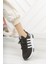 Çiğdem Çok Rahat Süs Bağlı Fileli Sneaker Ayakkabı(Axs) - Siyah-Beyaz - 44 4