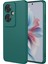 Oppo Reno 11F Kılıf Antibakteriyel Esnek Soft Parmak İzi Yapmaz Liquid Silikon - Koyu Yeşil 1