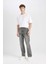 Straight Fit Normal Kalıp Normal Bel Boru Paça Jean Pantolon D1812AX24WN 4