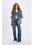 Oversize Geniş Kalıp Düğmeli Denim Ceket D4171AX24WN 2