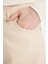 Gabardin Bej Pantolon Wide Leg Geniş Bol Paça Normal Bel Basic Düz D3766AX24AU 5