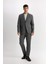 Antrasit Pantolon Tailored Regular Fit Normal Kesim Düz Paça Cepli D3704AX24AU 2
