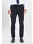 ALTINYILDIZ CLASSICS Erkek Koyu Lacivert Slim Fit Dar Kesim Kırlangıç Yaka Çizgili Takım Elbise 7