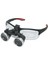 Hiperlupa ST695 Dereceli Cam Takılan Doktor Gözlük 2-5x Metal Çerçeve Loupe Büyüteçli Dişçi Gözlüğü 1