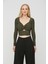 Lycra Soft Touch Kumaş Önü Düğümlü Estewoman Body Bluz 2