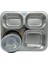 4 Bölmeli ( Yeni ) 1200 ml Çelik Lunch Box VGN-7080 - Siyah 3
