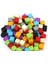 Renkli -2cm x 2cm x 2cm - 60Adet Ahşap Blok Küp 1