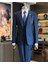 İtalyan Stil Ceket Yelek Pantolon Takım Elbise Lacivert T12866 2