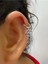 Arescollection Mavi Zirkon Taşlı Kutup Yıldızı 1 Adet Helix Kıkırdak Kulak Memesi Uyumlu Halka Piercing Küpe 2