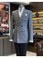 Italyan Stil Slim Fit Ekose Kravuze Erkek Tek Ceket Gri T12893 1
