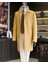 Italyan Stil Mevsimlik Erkek Trençkot Mont Camel T9568 1