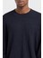 Logolu Regular Fit Bisiklet Yaka Kazak Erkek Kazak 6DZM1R ZM4DZ 1510 4