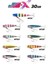 Jig-X 30GR Light Jigging Jig Yem MT04 Zebra Glow 1