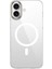 Apple iPhone 16 Plus Kılıf Magsafe Şarj Özellikli Şeffaf Cam Arka Yüzey Redclick G-Glass Kapak 4