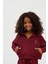 Kız Çocuk Basıc Fluffy Sweatshirt Bordo 3