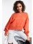 Sportswear Essential Collection Fleece Oversized Kadın Sweatshirt Turuncu 1