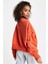 Sportswear Essential Collection Fleece Oversized Kadın Sweatshirt Turuncu 2