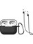 Airpods Pro için Silikon + Kordonu + Taşınabilir Kanca Kulaklık Kılıfı (Yurt Dışından) 1